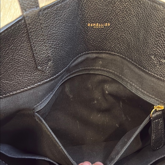 DeMellier London Black Leather Tote Bag - Picture 7 of 7
